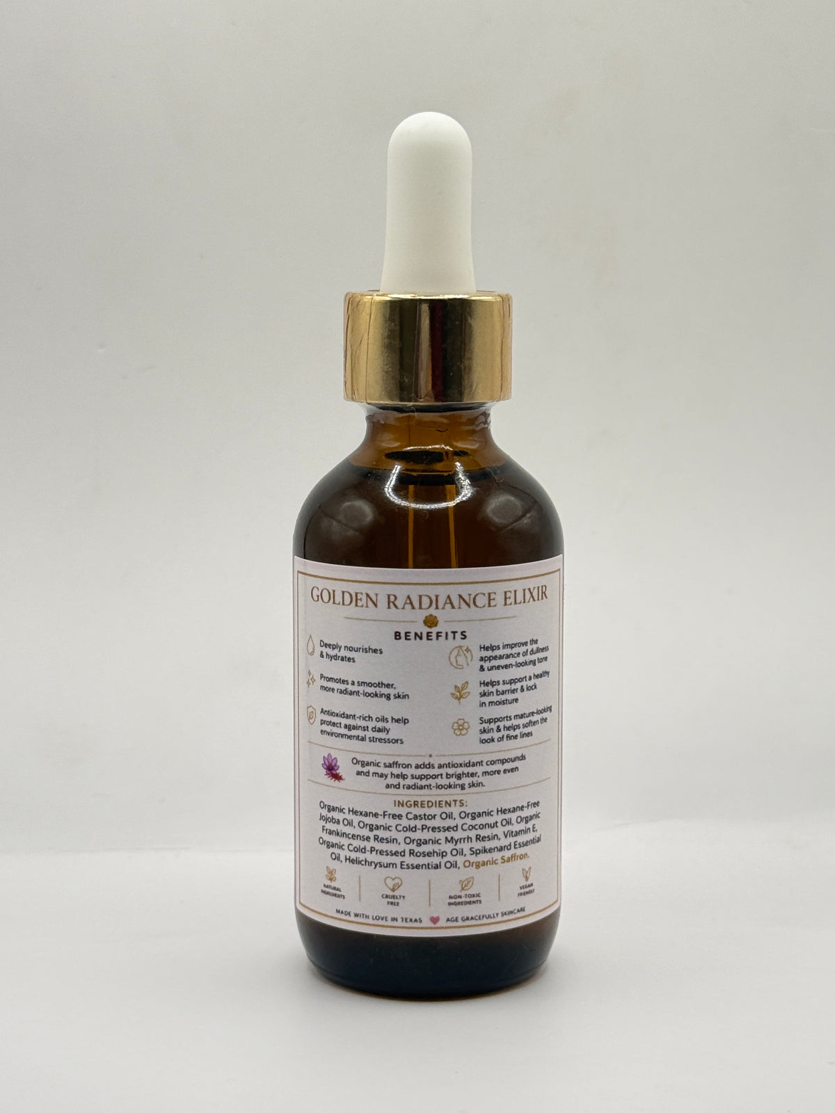 Golden Radiance Elixir with Organic Saffron